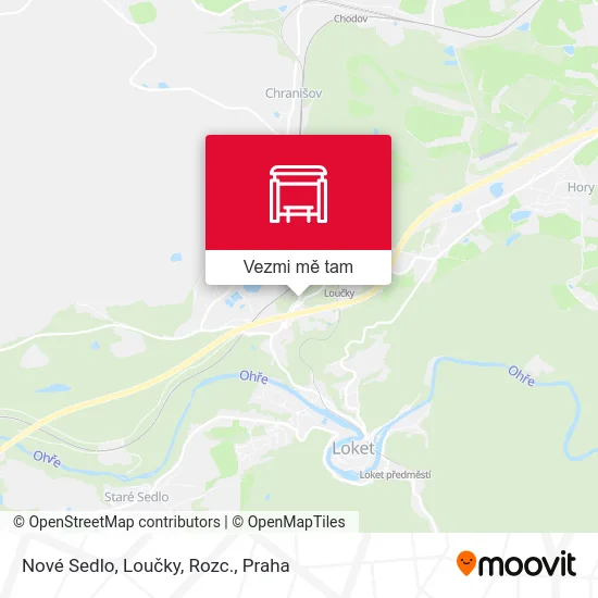 Nové Sedlo, Loučky, Rozc. mapa