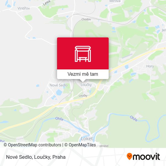 Nové Sedlo, Loučky mapa