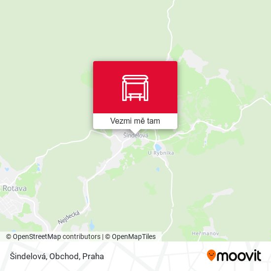 Šindelová, Obchod mapa