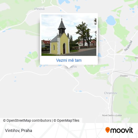 Vintířov mapa