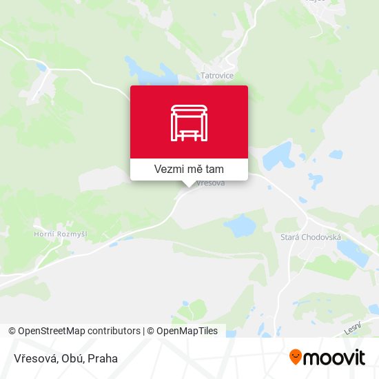 Vřesová, Obú mapa
