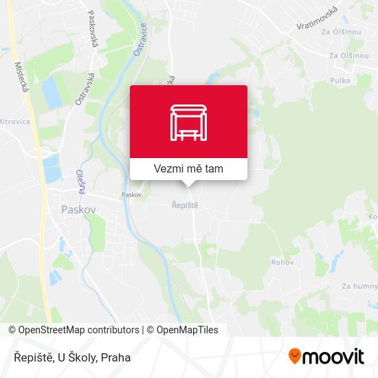 Řepiště, U Školy mapa
