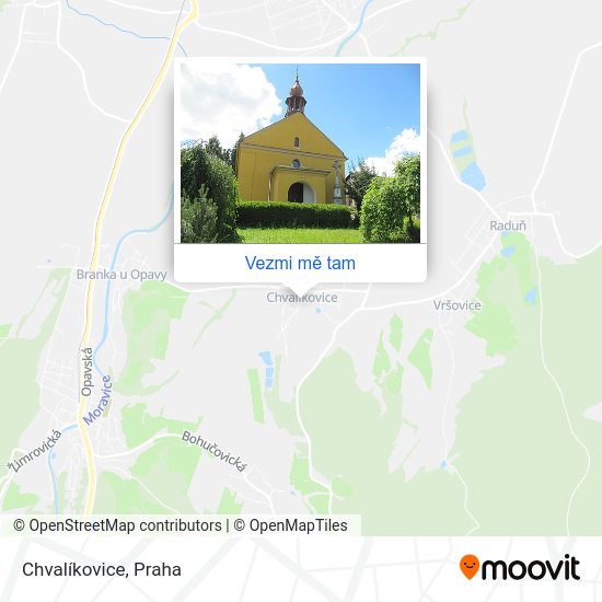 Chvalíkovice mapa