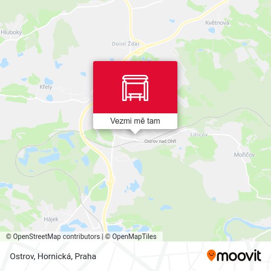 Ostrov, Hornická mapa