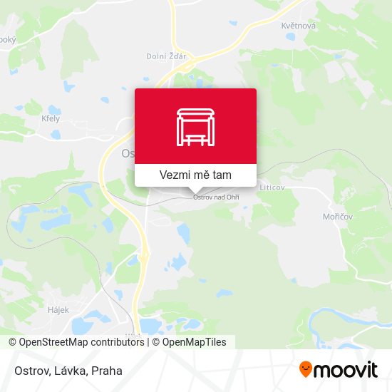 Ostrov, Lávka mapa