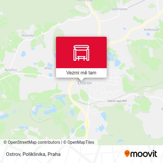 Ostrov, Poliklinika mapa