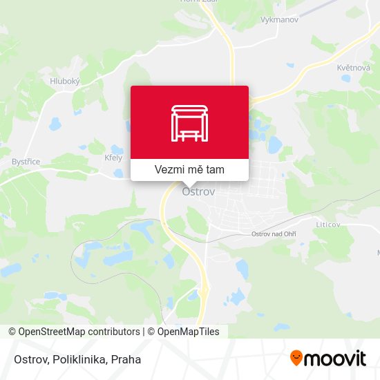 Ostrov, Poliklinika mapa