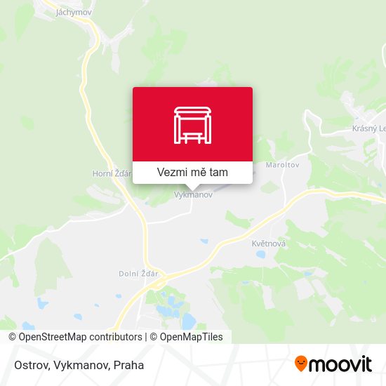 Ostrov, Vykmanov mapa