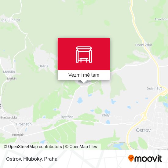 Ostrov, Hluboký mapa
