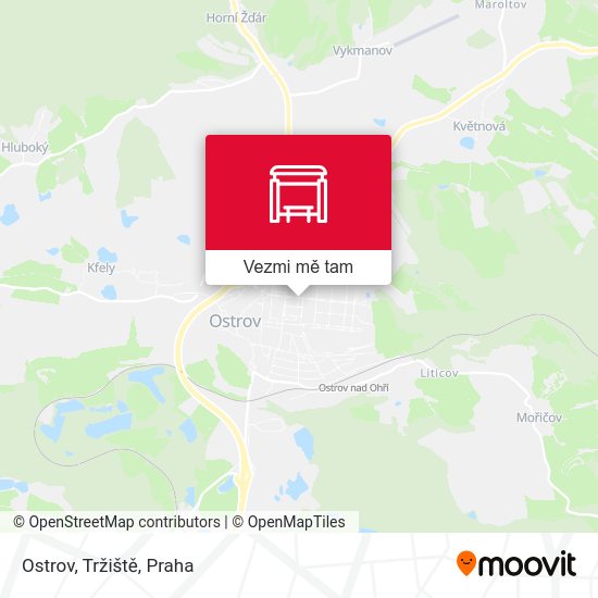 Ostrov, Tržiště mapa