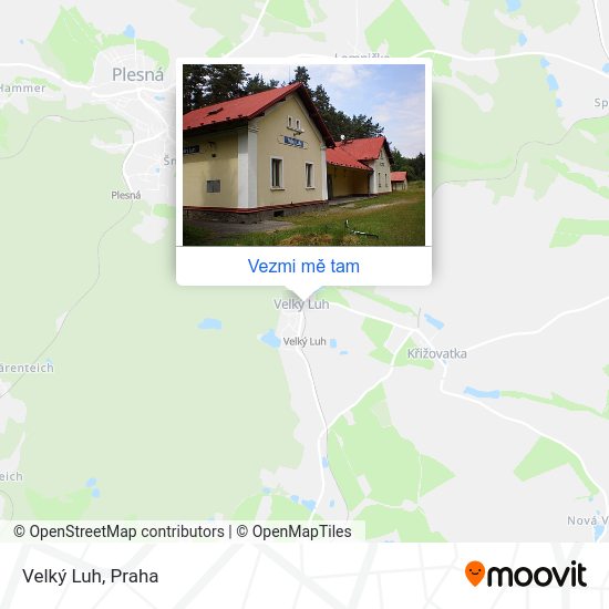 Velký Luh mapa