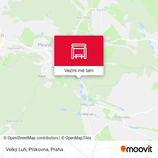 Velký Luh, Pískovna mapa