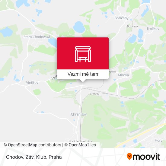 Chodov, Záv. Klub mapa