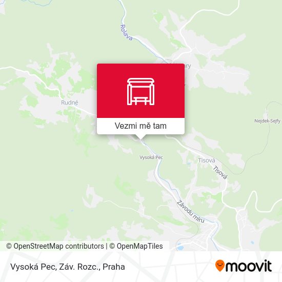 Vysoká Pec, Záv. Rozc. mapa