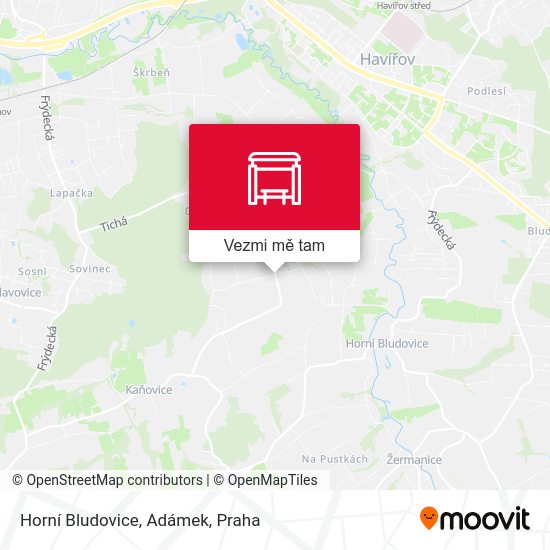 Horní Bludovice, Adámek mapa