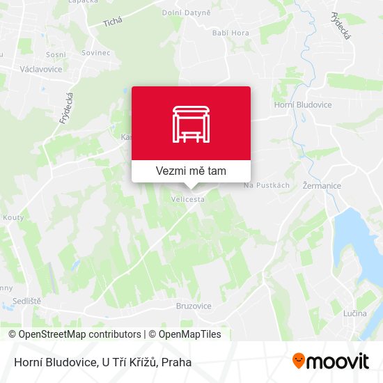 Horní Bludovice, U Tří Křížů mapa