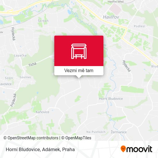 Horní Bludovice, Adámek mapa