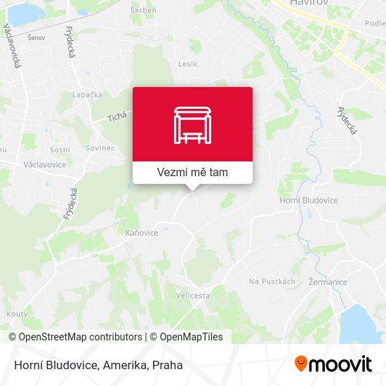 Horní Bludovice, Amerika mapa
