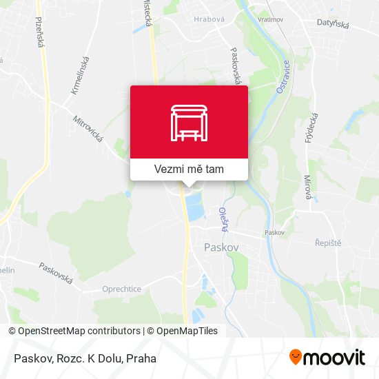 Paskov, Rozc. K Dolu mapa
