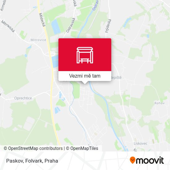 Paskov, Folvark mapa