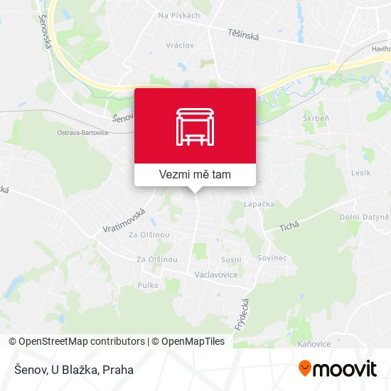 Šenov, U Blažka mapa