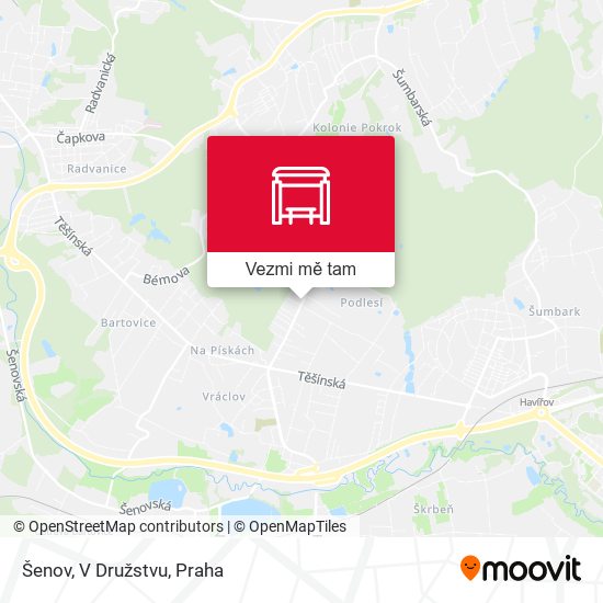 Šenov, V Družstvu mapa