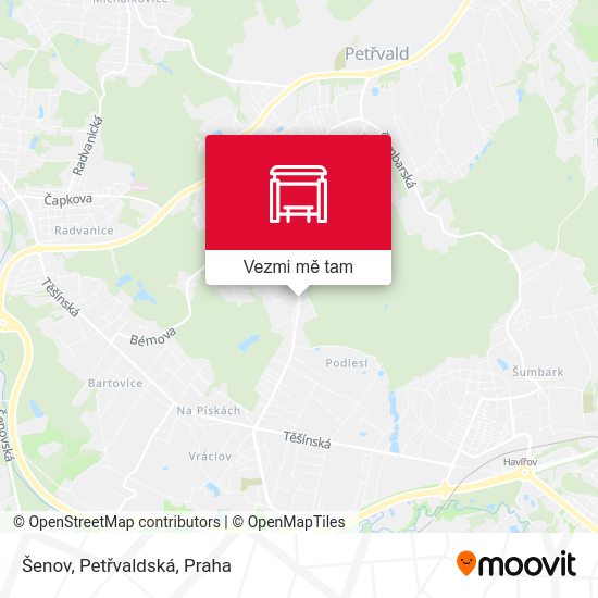 Šenov, Petřvaldská mapa
