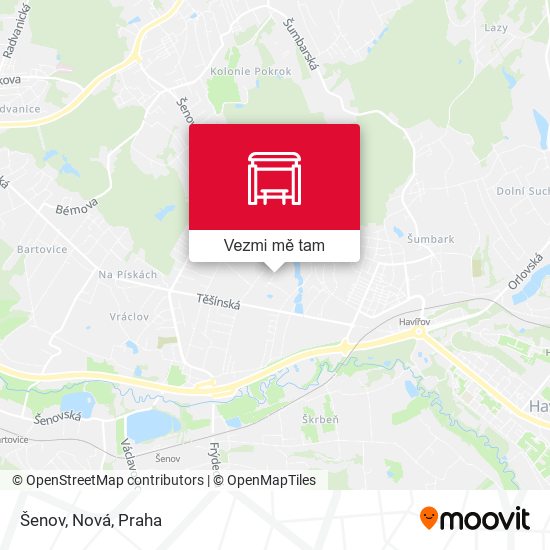 Šenov, Nová mapa