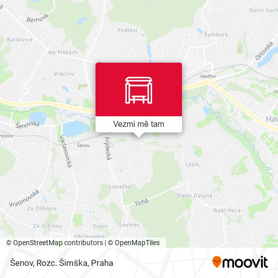 Šenov, Rozc. Šimška mapa