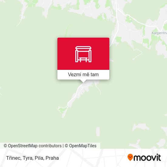 Třinec, Tyra, Pila mapa