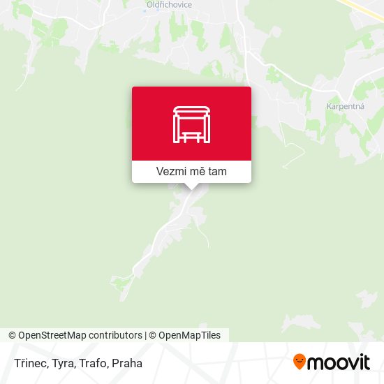 Třinec, Tyra, Trafo mapa