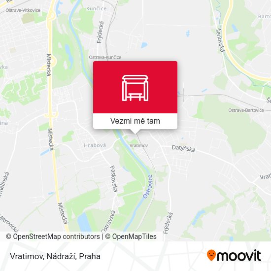 Vratimov, Nádraží mapa