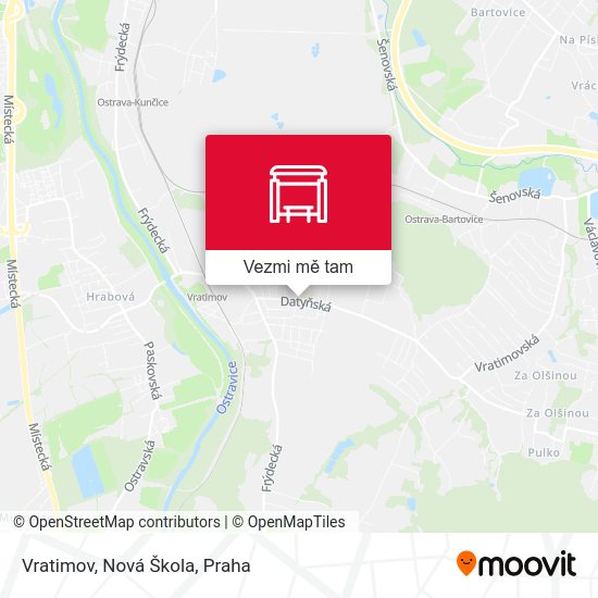 Vratimov, Nová Škola mapa