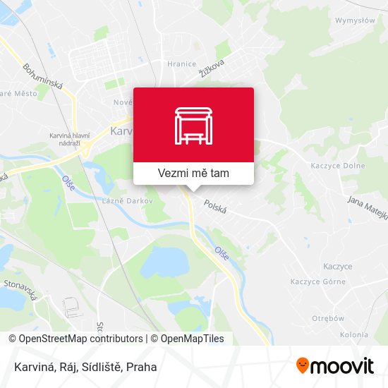 Karviná, Ráj, Sídliště mapa