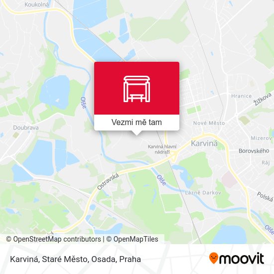 Karviná, Staré Město, Osada mapa