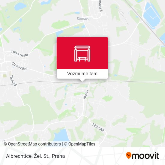 Albrechtice, Žel. St. mapa