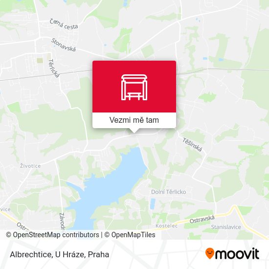 Albrechtice, U Hráze mapa