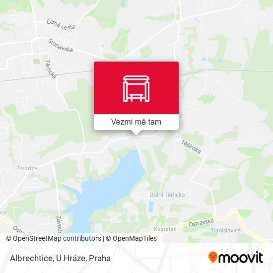 Albrechtice, U Hráze mapa
