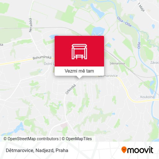 Dětmarovice, Nadjezd mapa