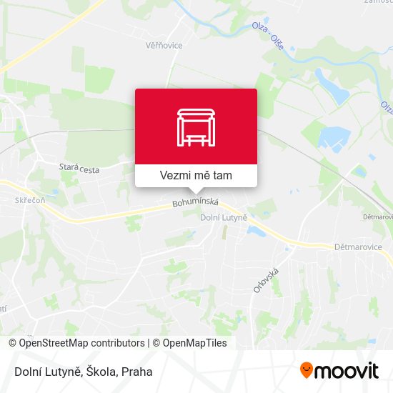 Dolní Lutyně, Škola mapa