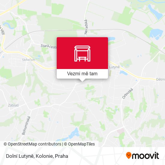 Dolní Lutyně, Kolonie mapa