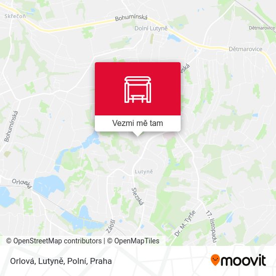 Orlová, Lutyně, Polní mapa