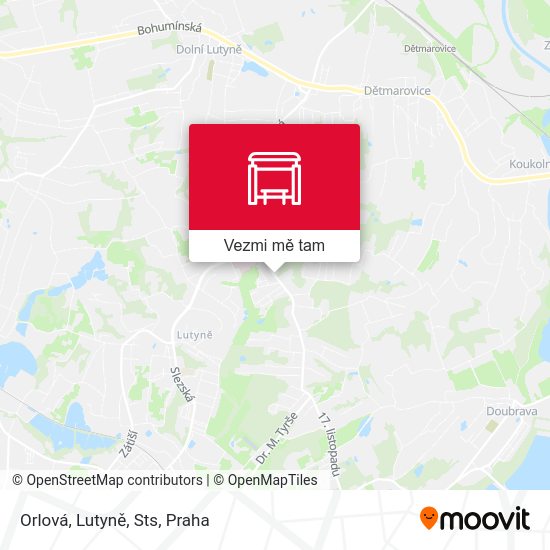 Orlová, Lutyně, Sts mapa