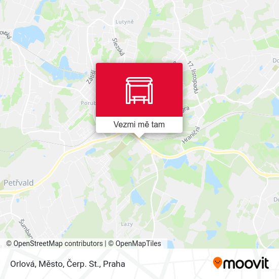 Orlová, Město, Čerp. St. mapa