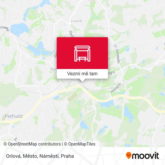 Orlová, Město, Náměstí mapa