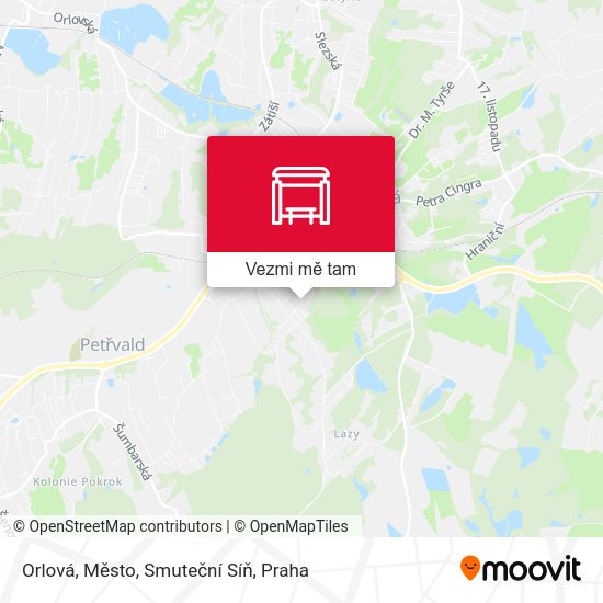 Orlová, Město, Smuteční Síň mapa