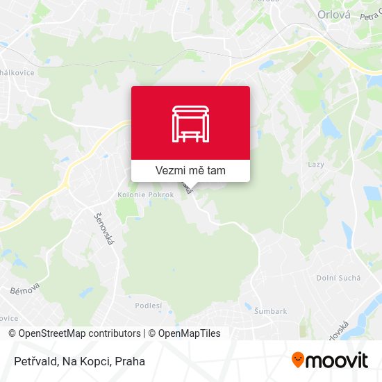 Petřvald, Na Kopci mapa