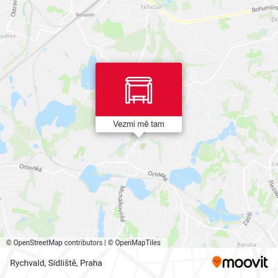 Rychvald, Sídliště mapa