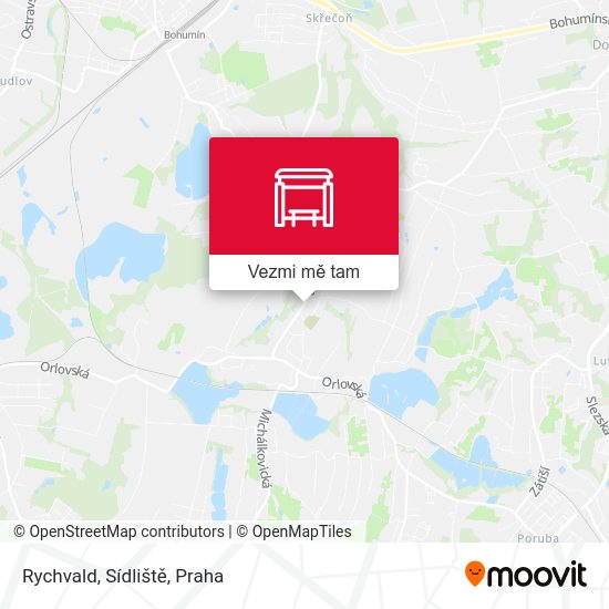 Rychvald, Sídliště mapa