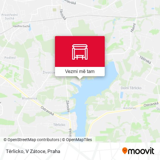 Těrlicko, V Zátoce mapa
